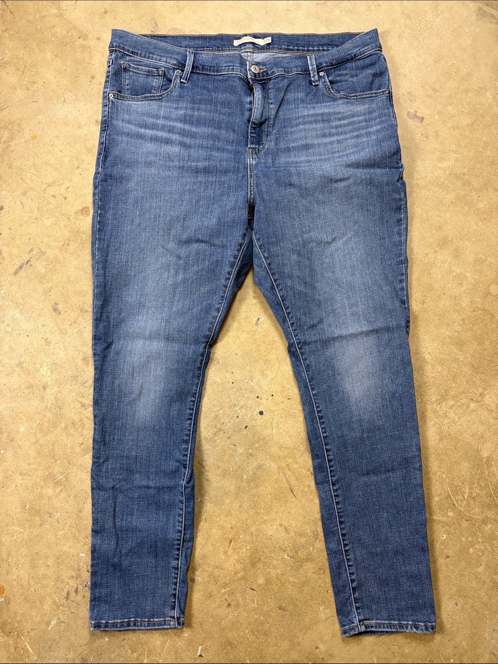 Classic Women's Levis 721 High Rise Skinny Denim Jeans Size 20W